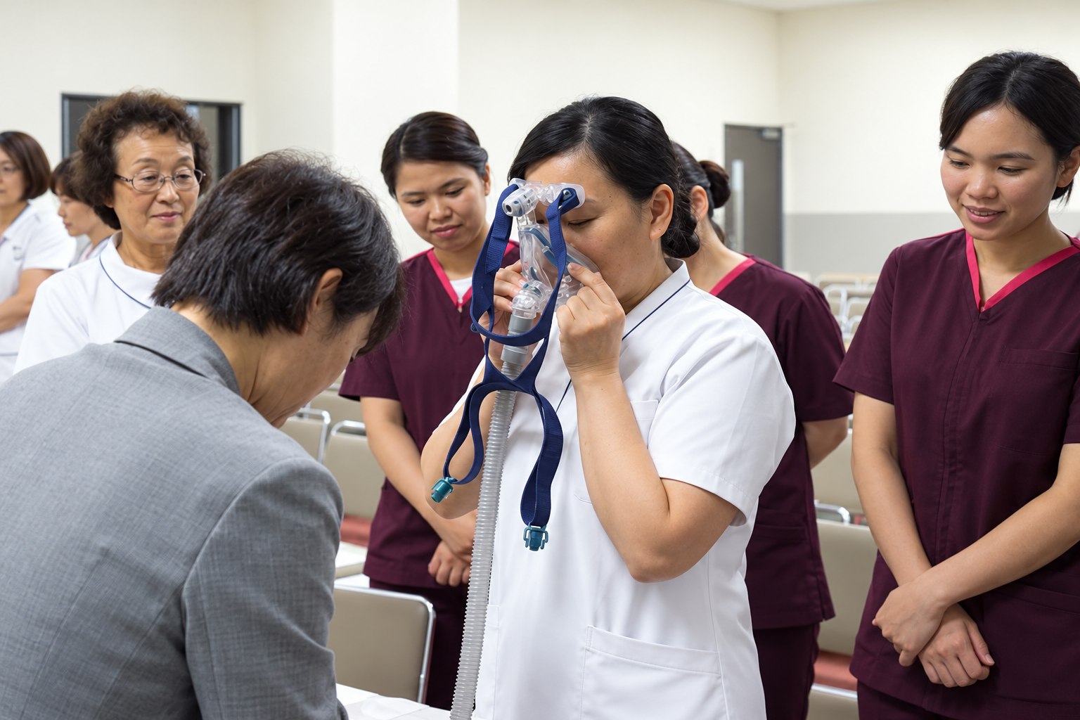 看護職員の研修の様子